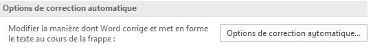correction automatique-bouton